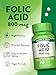 Nature's Truth Folic Acid | 800 mcg | 250 Tablets | Vegan, Non-GMO & Gluten Free Supplement
