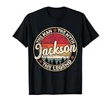Jackson The Man The Myth The Legend Personalized Name T-Shirt