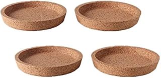Ikea 365+ Cork Coasters with Deep Groove Insert 4 (10cm), Protect Tabletop Surface, Great Hack Jewelry Dish (4, 4 Diameter)
