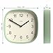 JONES CLOCKS® Sprite Wall Clock | Modern Retro Rounded Square Clock | 10 inch | Neo Mint Green | Easy to Read Numbers | Perfect for Kitchen or Office