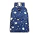 Produktbild Mode Wasserdichte Polyester Frauen Rucksack Sterne Raum Druck GroßE KapazitäT College Girls Deep Blue 30.5Cmx13.5Cmx42.5Cm
