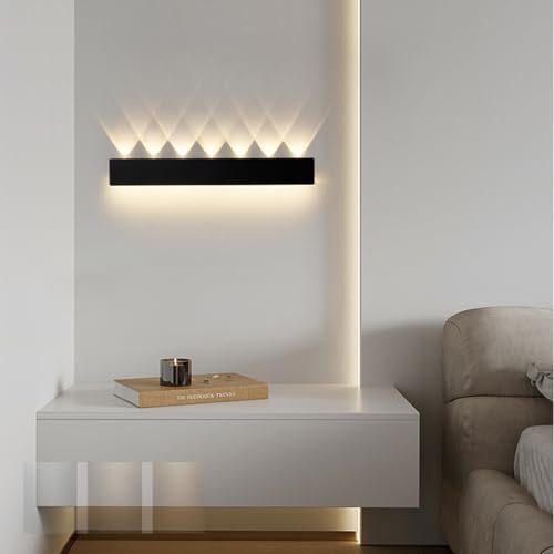 Aplique LED largo de 40cm rectangular interior para salón y dormitorio