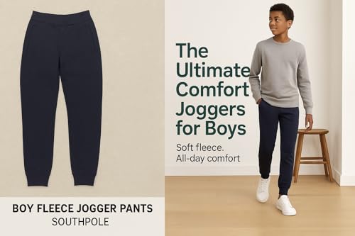 Southpole Boys' Active Basic Fleece Jogger Pants3
