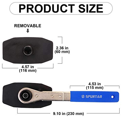 Spurtar TTW0202 Brake Caliper Press Tool, Brake Caliper Tool Spreader, 4 In 1 Universal Disc Brake Caliper Compression Tool Ratchet Piston Spreader Automotive Tools thumb #3