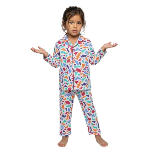 Image of CLAP Kids Cotton Printed Full Sleeves Night Suit