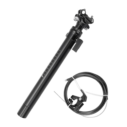 Tija telescópica de 125 mm para bicicleta de viaje y montaña en aluminio