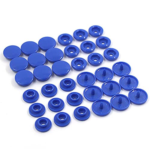 20 Sets T5 Resin Plastic Snaps Buttons Snap Fasteners Press Studs For Clothing Diy (17# Dark Blue) #TOP24