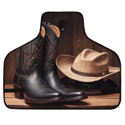 Delantal multiuso cowboy con bolsillos y ajuste en cintura
