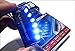 6 LED Car Alarm Warning Fake Dummy Solar Power Simulated Security Anti-Theft Flashing Light Car Burglar Alarm (Blue)