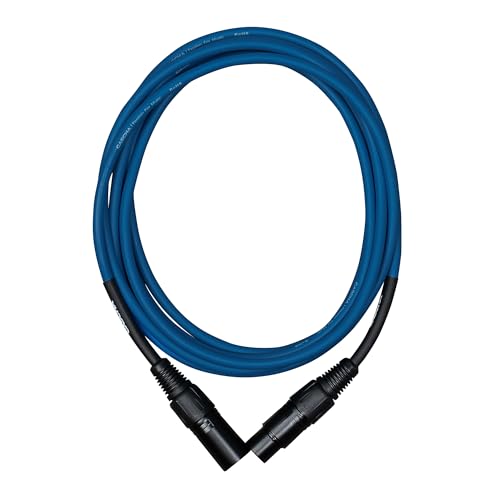 CASCHA Standard Line Microphone Cable (XLR), Blue, 2 m - Image 3