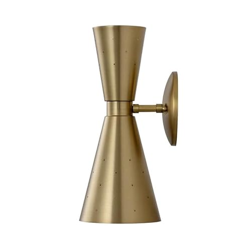 Overstock PD1038791 2-Light Mid-Century Double Cone Hourglass Wall Light thumb #4