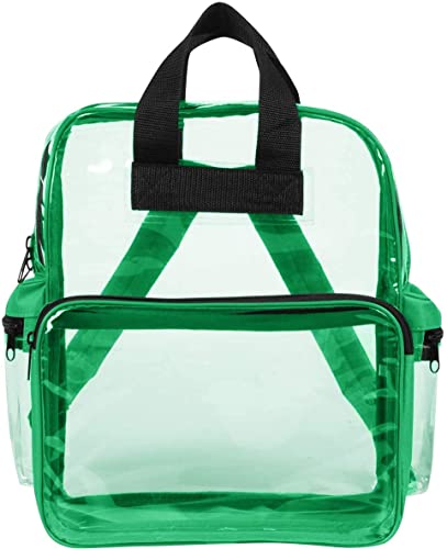 ImpecGear Unisex Transparent Clear Travel Security Multi-purpose Bookbag/Backpack CBP3121 (CBP3121 - Green)2