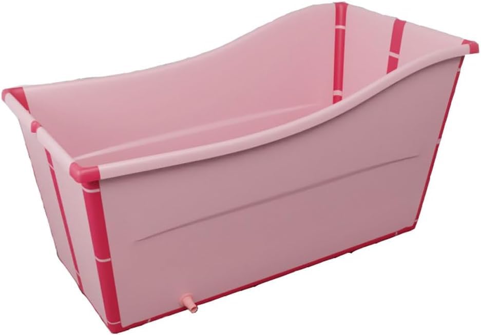 Bañera rectangular plegable de agua móvil que soluciona la falta de espacio 1