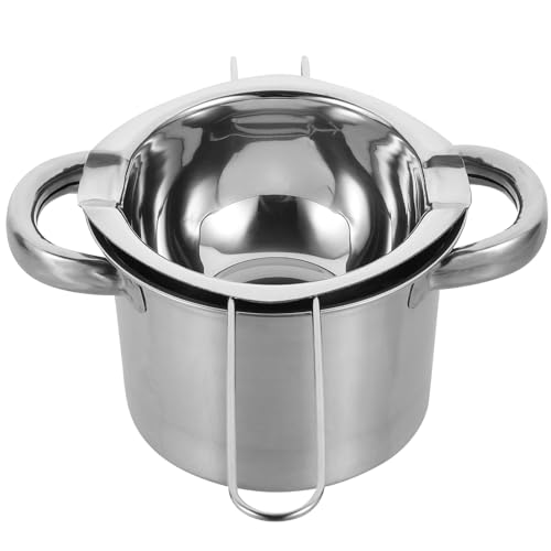 Veemoon Olla Caldera Doble de Acero Inoxidable para Derretir Chocolate y Mantequilla Calentador Olla Externa de Utensilio de Cocina Resistente y Versátil para Repostería y Cocina Diaria