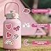 100 Pcs Preppy Stickers Vinyl Pink Aesthetic Waterproof Sticker Decor Party Supplies Suitable for Laptop Mobile Phone Computer Skateboard Water Bottle Suitcase Car