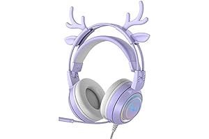 Purple Antlers Stereo Gaming Headset for PS4