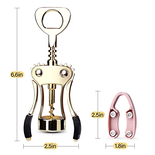 Drincarier WING CORKSCREW02 Wine Opener, Zinc Alloy Premium Wing Corkscrew Wine Bottle Opener thumb #5