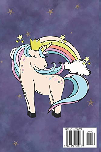 I Am 7 And Magical: Unicorn Journal Lined Notebook | Writing and Drawing Diary | 7 Year Old Birthday Gift for Girls image 4