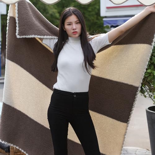Fluffy Soft Warm Versatile Blanket for Sofa/Couch/Bed Throw，Blanket for Bed, Super Soft Cosy Warm Throw Blanket Throws for Sofa Bed Lightweight(Khaki)