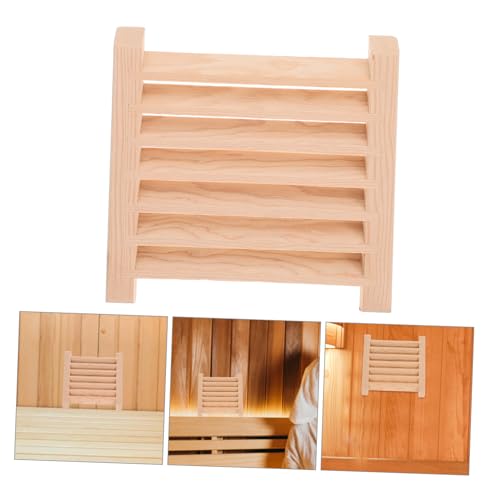 Éliminer humidité sauna avec ce panneau aération sapin