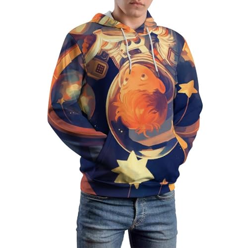 Sweatshirt pullover cosmonautes étoiles sweat à capuche mixte taille S