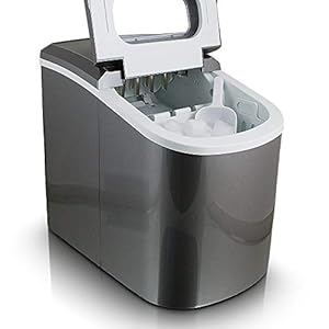 Eiswürfelmaschine Eiswürfelbereiter Eiswürfel Ice Maker EIS Maschine Icemaker (Dunkelgrau)