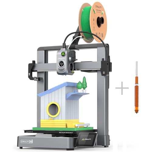 Image of Creality Hi(A) 3D Printer, Multi Color 3D Printer (Needs CFS), 500mm /s High Speed Auto-Leveling Automatic Filament Reading Clog-Free Extruder, Build Volume 260x260x300 mm