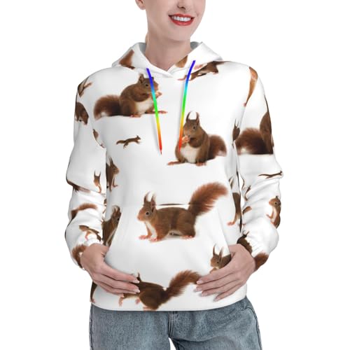 Sweat écureuil mignon pour femme idéal pour les balades d'automne