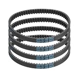 sourcing map Lot de 4 courroies de distribution HTD-3M en caoutchouc 69 dents, pas de 207 mm de longueur x 6 mm de largeur x 2,4 mm de hauteur, poulie à boucle fermée
