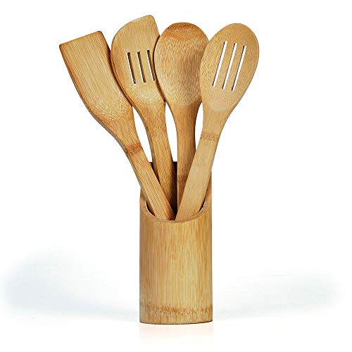 Welf, PU00253, Conjunto de Talheres de Organizador de Talher Cozinha, cor Bambu