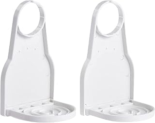 MEISO Laundry Detergent Cup Holder,Laundry Detergent Organizer Holder for No More Mess Or Leak,Laundry Detergent Drip Catcher,Fabric Softener Gadget Cup Holder, Solid Laundry Soap Catcher Tray Foldable Leak-Free Laundry Detergent Holder for Dripping Laundry Detergent, with Removable Coaster (2pcs)
