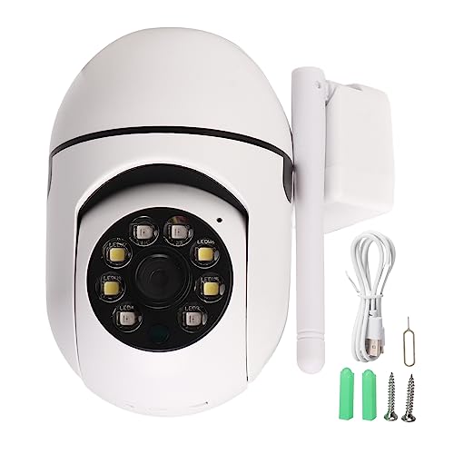 Cámara de Seguridad Inalámbrica para Exteriores, WiFi 1080P, Visión Nocturna HD, Intercomunicador...