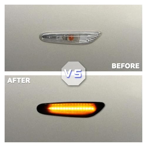 Indicador lateral LED dinámico para BMW E90 E91 E60 intermitente secuencial 5