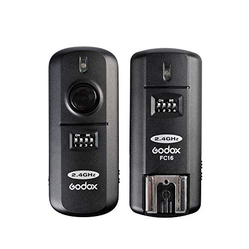 Godox FC-16N 送信機+受信機セット 2.4 GHz 16チャンネル フラッシュスタジオストロボトリガーシャッター カメラシャッター ワイヤレスリモート ニコンD5100 D90 D7000 D7100 D5200 D3100 D3200 D800E D800 D700 D300S D300 D200 D4 D3S D3X D3 D2Xsなど対応 [並行輸入品]