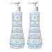 Mustela Baby Cleansing Water - No-Rinse Micellar Water - with Natural Avocado & Aloe Vera - for Baby's Face, Body & Diaper - 10.14 fl. oz. – 2-Pack