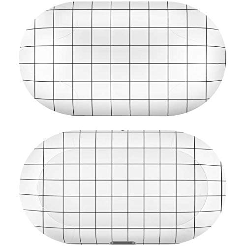 Skinit Decal Audio Skin Compatible with Galaxy Buds+ - Officially Licensed Originally Designed White Grid Design