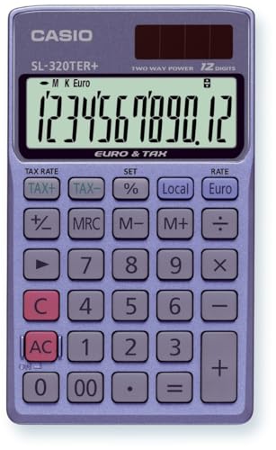 Casio SL 320 TER+ Calculatrice Bureau Gris