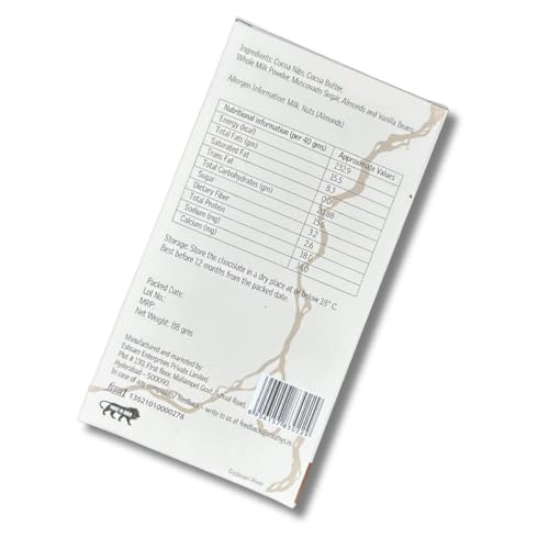 Image of Soothys 55% Dark Almond Chocolate Bar | 88gms | Handcrafted with Single-Origin Cocoa | Gift for Her /Him | No Artificial Flavours