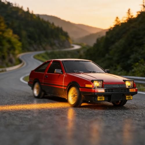 Image of 1 /18 RC Drift Racing Car Rwd LDRC LD1801 Wireless Control Vehicle Gyroscope Light System Motor Servo ESC