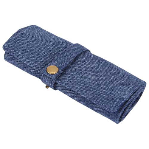 DIMITU 10 Slot Travel Organizers for Smartwatch Bands Sturdy Cotton Canvas Storage Case Accessory with Most Watch Use