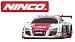 Ninco - Audi R8 GT3 Blanco y Rojo. Coche para Slot a Escala 1:32. (50670)