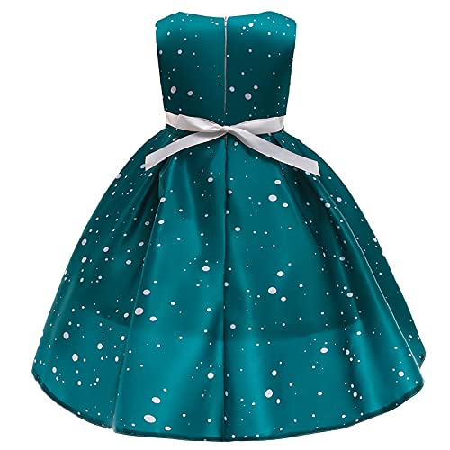Mercatoo Vestido de fantasia de princesa para crianças, vestido de festa, concurso, infantil, dança,