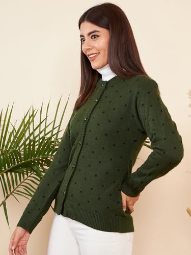 Image of Pivl Womens Winter Season Round Neck Full Sleeves Sweater /Cardigan