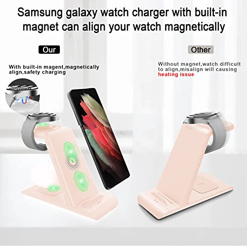 Image of Wireless Charging Station for Samsung Galaxy Watch 8 /7 /6 /5 /4 /3,S26 Ultra
