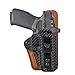 Springfield Echelon Holster, IWB Kydex and Leather Hybrid Holster for 9mm Springfield Armory Echelon 4.0C Pistol, RMR Red Dot Optic Cut, Inside Waistband Concealed Carry, Right Hand
