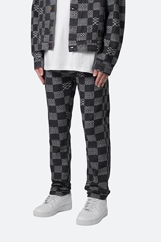 mnml Men's D528 Checkered Denim2