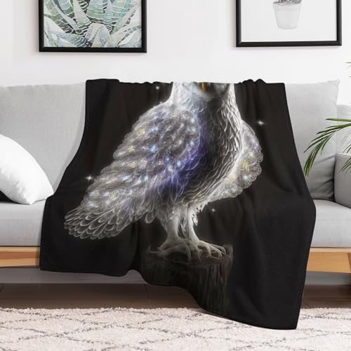 Couverture de salon oiseau : jeté de canapé doux pour vos soirées