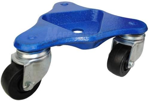 Tri Wheel Cup Dolly with 2-1/2" Hard Rubber Wheels - 600 lbs Capacity - Made in USA