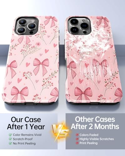 Coque iPhone 16 Pro Max antichoc silicone floral rose compatible MagSafe