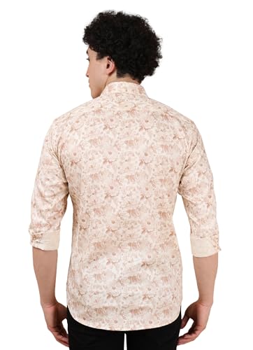 Image of Regular Fit Cotton Printed Casual Shirts for Men